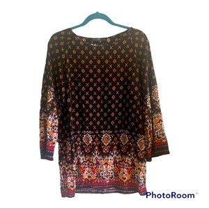 Zanzea Collection Black Rayon Boho Long Sleeve Shirt Dress